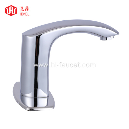 Bathroom non-contact induction hot and cold water faucet